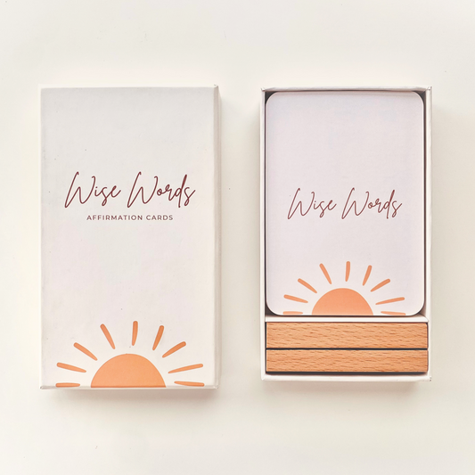 Wise Words Affirmation Cards