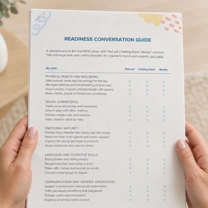 Ready, Set, School! - School Readiness Guide