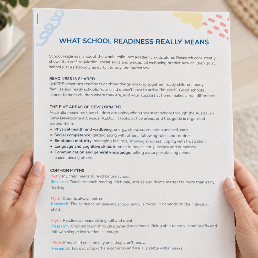 Ready, Set, School! - School Readiness Guide