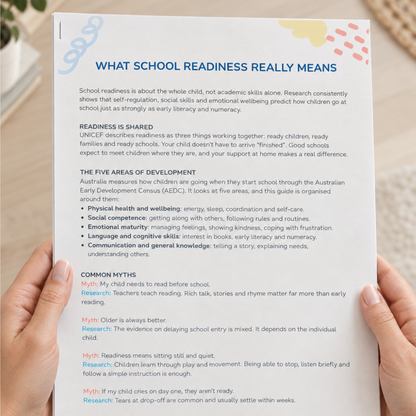 Ready, Set, School! - School Readiness Guide