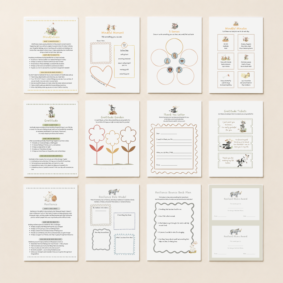 Animal Series + Worksheet Bundle